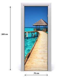 Fototapeta samolepiace na dvere eksotický výhľad 75x205 cm