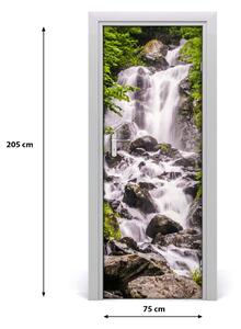 Fototapeta samolepiace na dvere vodopád v lese 75x205 cm