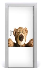Samolepiace fototapety na dvere plyšový medvedík 85x205 cm