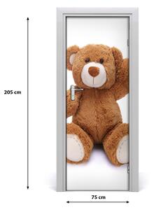 Samolepiace fototapety na dvere plyšový medvedík 75x205 cm
