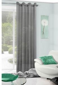 Krásna interierová záclona v sivej farbe 140 x 250 cm Sivá