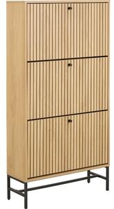 Výklopná skrinka na topánky v dekore duba v prírodnej farbe 72x140x25 cm Albany – Actona