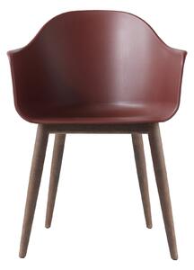 AUDO (MENU) Stolička Harbour Chair, Dark Oak / Burned Red