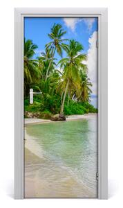 Fototapeta na dvere samolepiace tropická pláž 85x205 cm