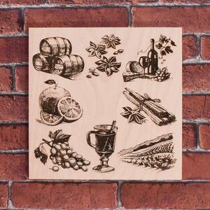 DUBLEZ | Drevený obraz na stenu - Varené víno