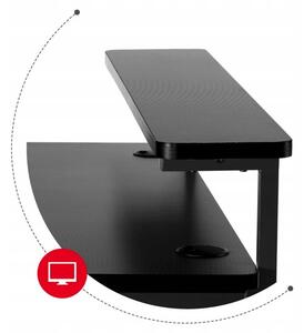 Mimoriadne prepracovaný herný stôl čierny Čierna