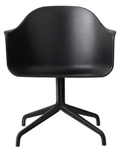 AUDO (MENU) Stolička Harbour Swivel Chair, Black bez koliesok