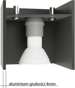 Sollux Lighting Quad nástenná lampa 1x40 W čierna SL.0057