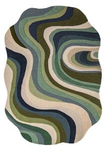 Zelený ručne tkaný vlnený koberec 160x230 cm Envy Wool – Flair Rugs