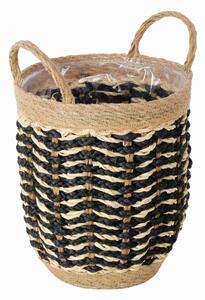 ČREPNÍK prírodné materiály, 24/24/34 cm - Kvety & kvetináče