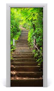 Fototapeta na dvere schody do lesa 85x205 cm