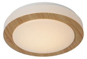 DIMY - stropné osvetlenie do kúpeľne - priemer 28,6 cm - LED stmievatelná - 1x12W 3000K - IP21 - svetlé drevo