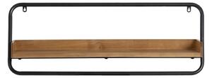 Polica z kaučukového dreva v prírodnej farbe 80 cm – Ixia