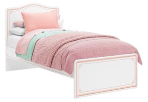 Detská posteľ Betty 100x200cm - biela/ružová