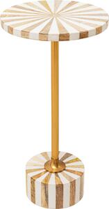 PRÍRUČNÝ STOLÍK, biela, zlatá Kare-Design - Stolíky do obývačky, Online Only