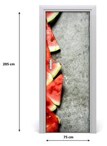 Fototapeta na dvere do domu samolepiace melón 75x205 cm