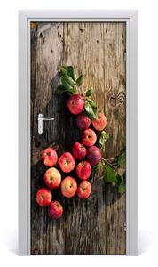 Fototapeta na dvere samolepiace jablká na stole 85x205 cm