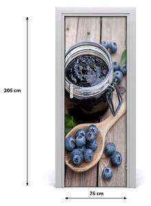 Fototapeta na dvere samolepiace džem jahody 75x205 cm