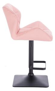 LuxuryForm Barová stolička MILANO na čierne podstave - ružová