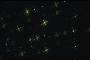 Laserový dekoratívny projektor – zelené hviezdičky, vonkajší