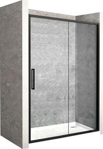 Rea Rapid Slide sprchové dvere 100 cm posuvné čierna polmatná/priehľadné sklo REA-K6400