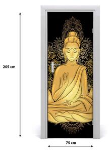Samolepiace fototapety na dvere Budda i mandala 75x205 cm