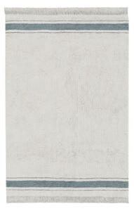 Modro-krémový prateľný ručne tkaný bavlnený koberec 140x200 cm Gastro Vintage Blue – Lorena Canals