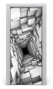 Samolepiace fototapety na dvere Tunel zo šesťuholníkov 85x205 cm