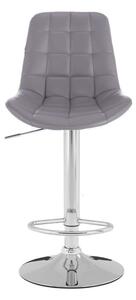 LuxuryForm Barová stolička PARIS na striebornom tanieri - šedá