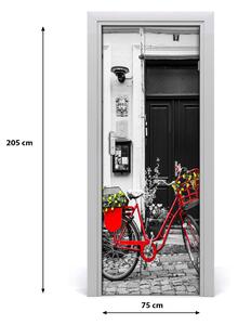 Fototapeta samolepiace na dvere mestské kolo 75x205 cm