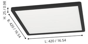 Eglo 900094 - LED RGBW Stmievateľné stropné svietidlo ROVITO-Z LED/16,5W/230V čierna