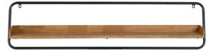 Polica z kaučukového dreva v prírodnej farbe 120 cm – Ixia