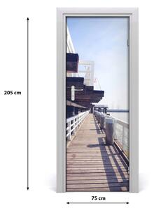 Fototapeta samolepiace na dvere mólo Sopot 75x205 cm