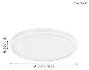 Eglo 97275 - LED stmievateľné stropné svietidlo FUEVA 1 LED/25W/230V