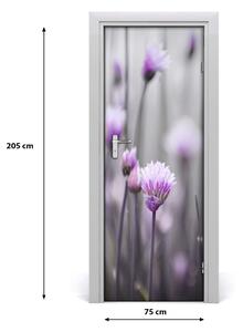 Fototapeta samolepiace kvety pažítky 75x205 cm