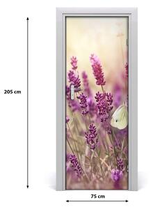 Fototapeta samolepiace kvety levandule 75x205 cm