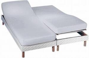 Jednofarebná napínacia plachta na polohovateľnú posteľ, flanel, hĺbka rohov 26 cm