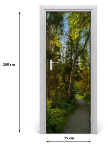 Fototapeta na dvere chodník v lese 75x205 cm