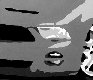 Ručne maľovaný POP Art obraz Ford Mustang (POP ART obrazy)