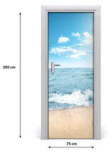 Fototapeta na dvere pláž a more 75x205 cm