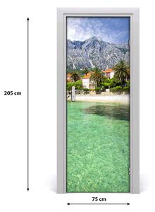 Fototapeta na dvere pláž Chorvátsko 75x205 cm