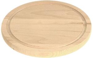Lopár drevený okrúhly 20 cm (drevená kuchynská doska na krájanie)