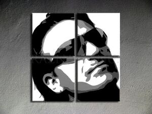Ručne maľovaný POP Art obraz Bono-U2 (POP ART obrazy)