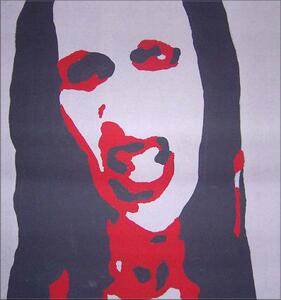 Ručne maľovaný POP Art obraz Marilyn Manson (POP ART obrazy)