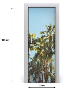 Fototapeta na dvere samolepiace príroda palmy 75x205 cm