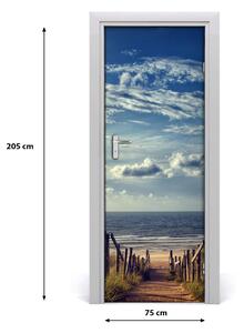 Fototapeta na dvere samolepiace chodník na pláž 75x205 cm