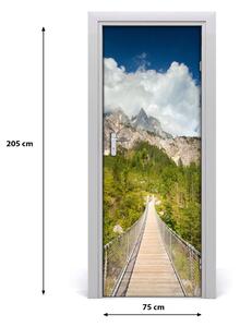Fototapeta na dvere samolepiace visiaci most 75x205 cm