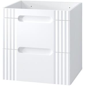 Comad Kúpeľňová skrinka Fiji Lava so zápustným umývadlom 60 cm biela/dub pobrežie evokuje