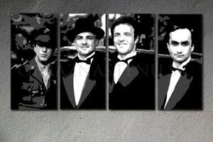 Ručne maľovaný POP Art obraz Corleone Family (POP ART obrazy)