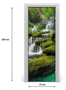 Fototapeta na dvere samolepiace vodopád džungle 75x205 cm